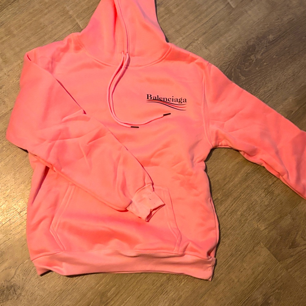 Balenciaga Neon Pink Hoodie